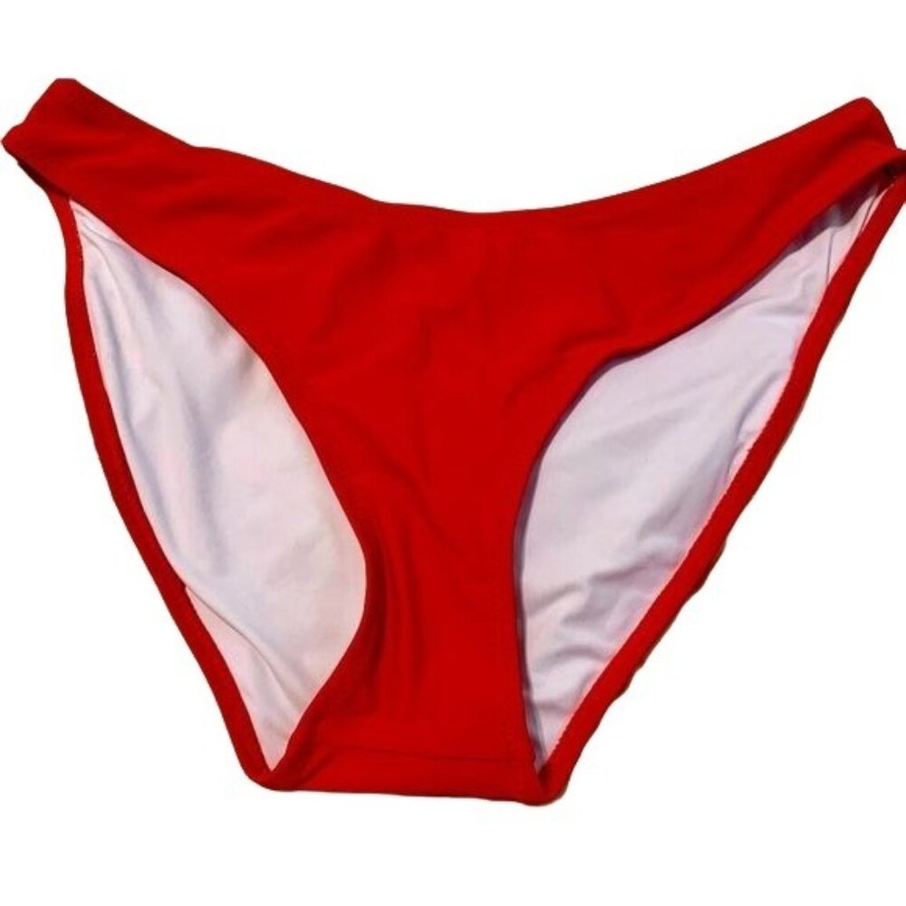 Red Womens Swim Bottom With UPF 50+ Sun Protection XL 82% Nylon 18% Spandex